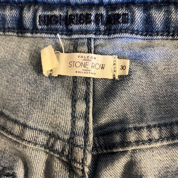 volcom stone -row collection high rise flare jeans - Picture 3 of 8